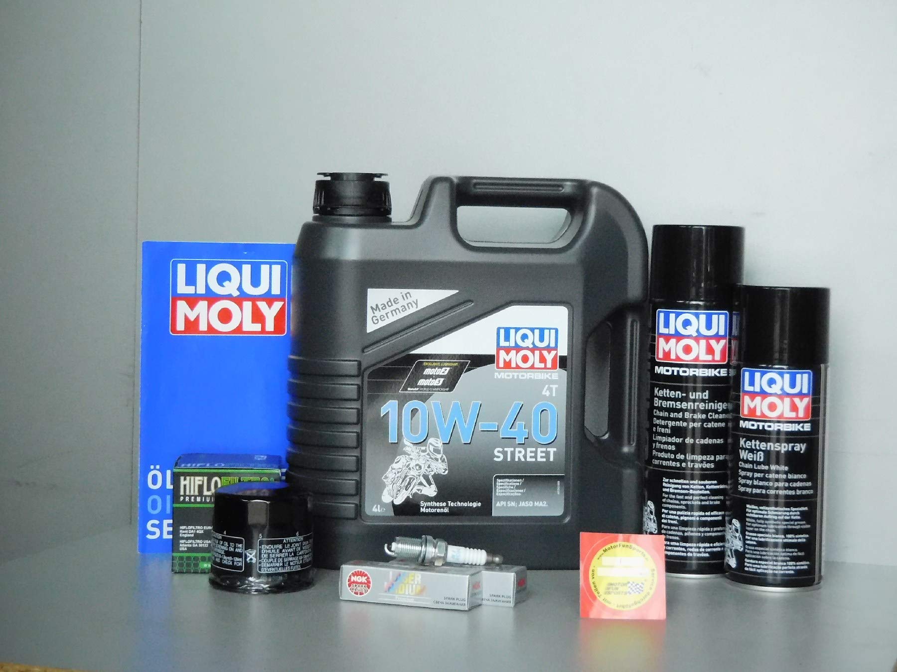 Juego de mantenimiento para Honda CTX 700, aceite, filtro de aceite, bujías de iridio