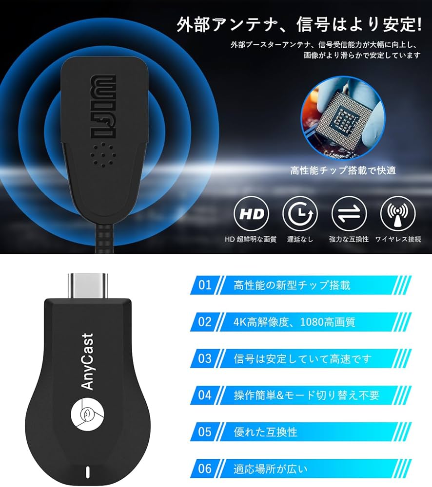 Amazon | 「正規品 2024」HDMIミラーキャスト phoneテレビ接続 Yirui