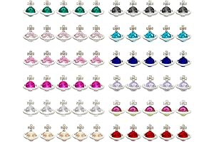 Youteer 60 Pcs Planet Nail Art Rhinestone, Luxury 3D Glitters Saturn Shape...