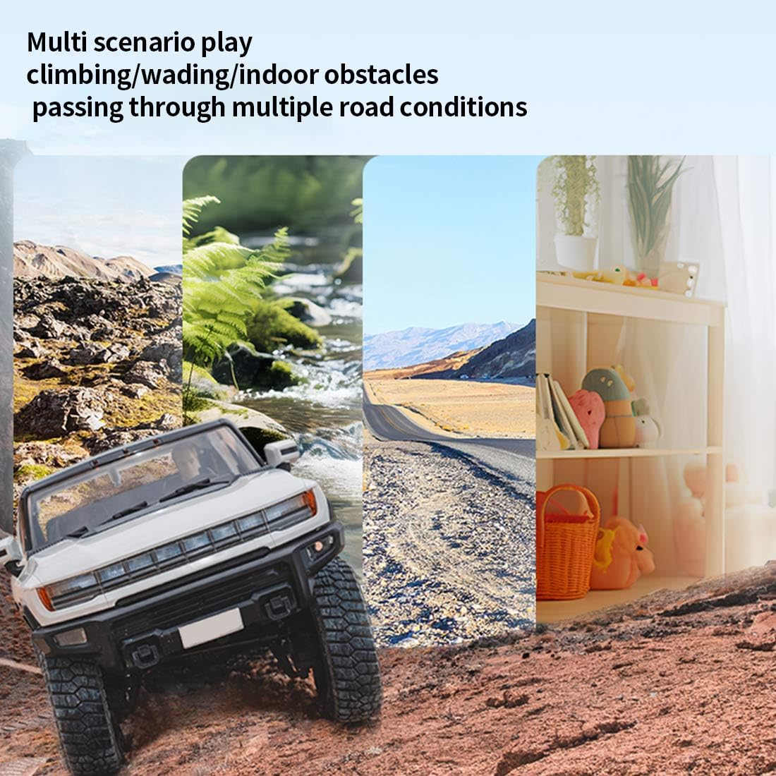 1/18 FCX18 2,4 G RC samochód off-road, obudowa EV i dwubiegowa skrzynia biegów, zabawka dla dorosłych, zabawka RC na prezent (wersja RTR)