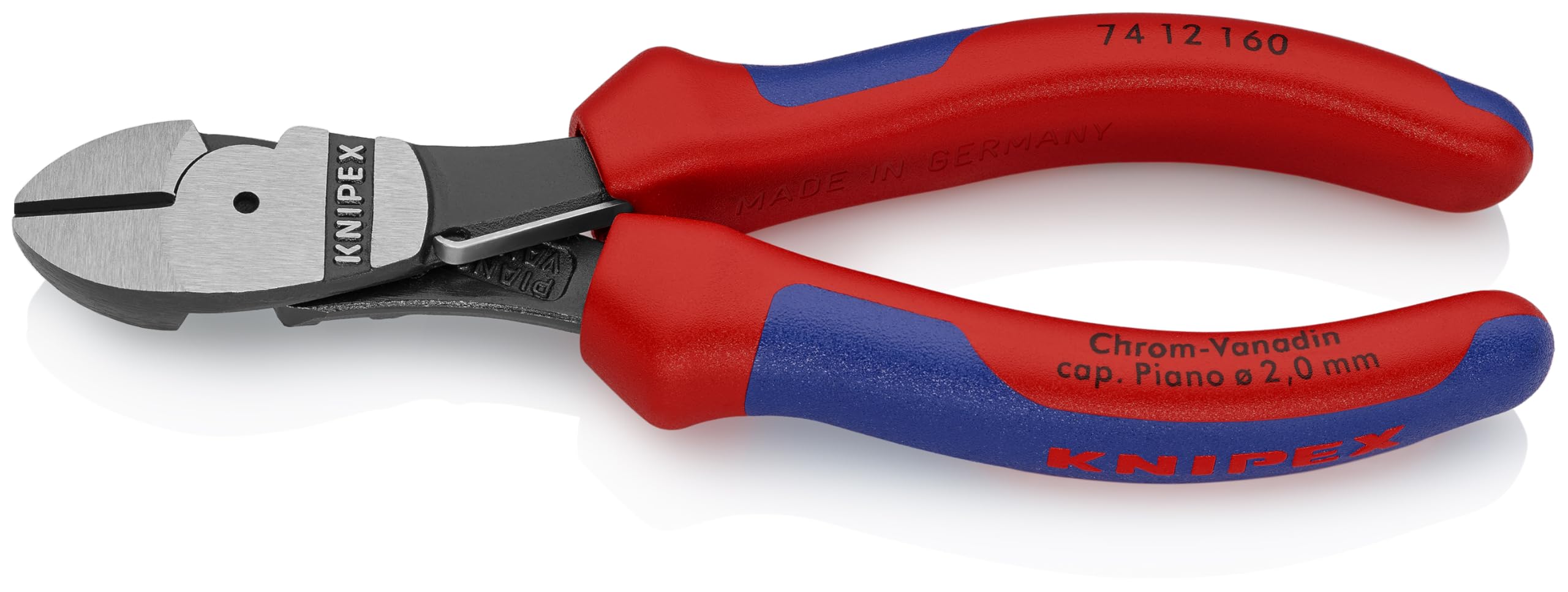 KNIPEX 74 12 160 Comfort Grip High Leverage Diagonal Cutter - Side