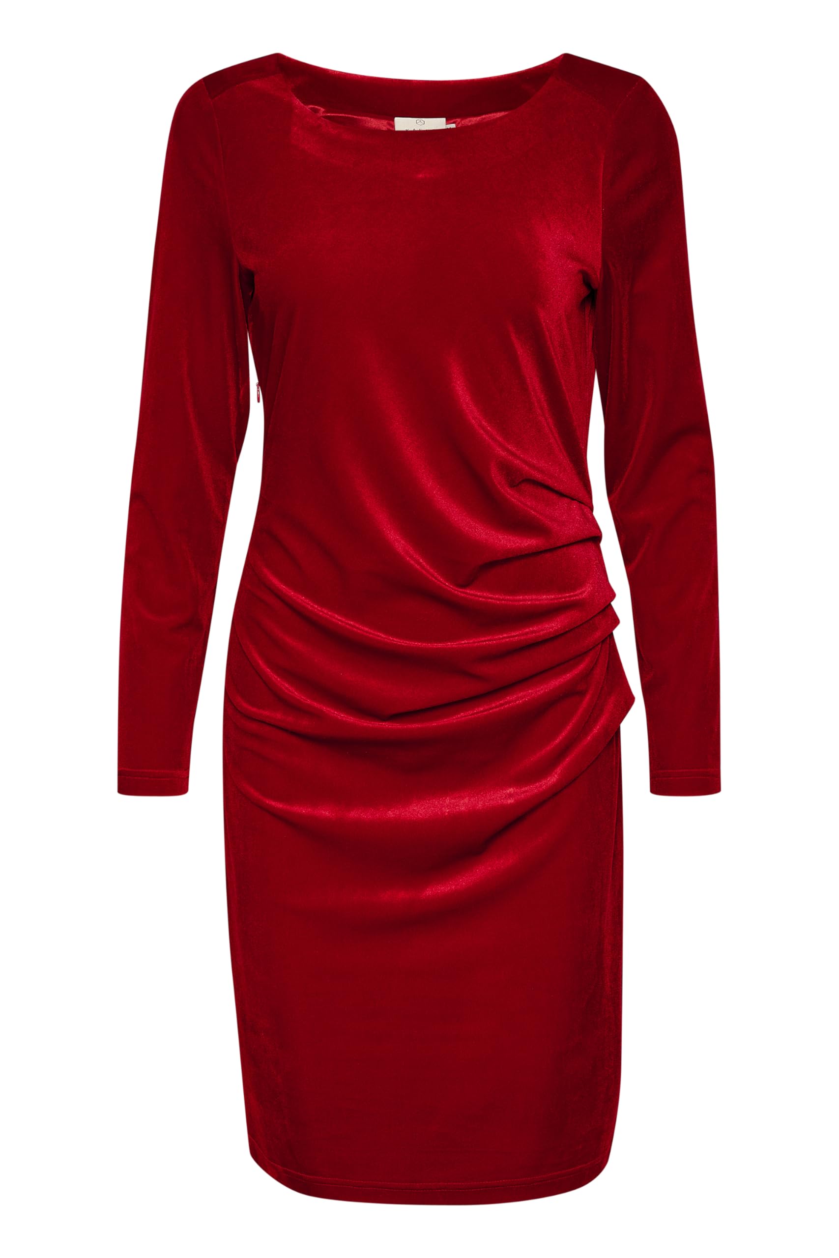 Kaffe Women's Dark Red Kelly Above Knee Length Dress In | : Medium