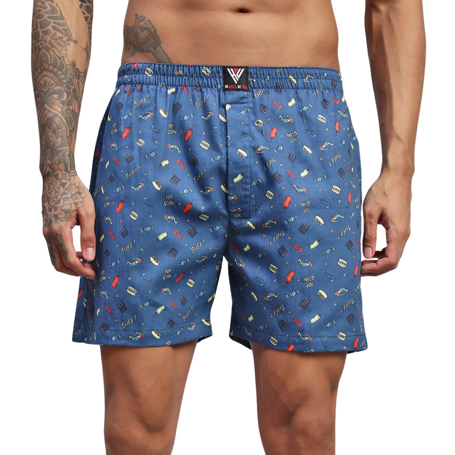 Movie Nights Men Cotton Printed Boxer Shorts-image-21