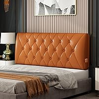 Vista 10 de Cojín tapizado para cabecero de pared, cojín de cuero para cabeceros, cojín de lectura, almohada de descanso tamaño Queen, almohada de descanso