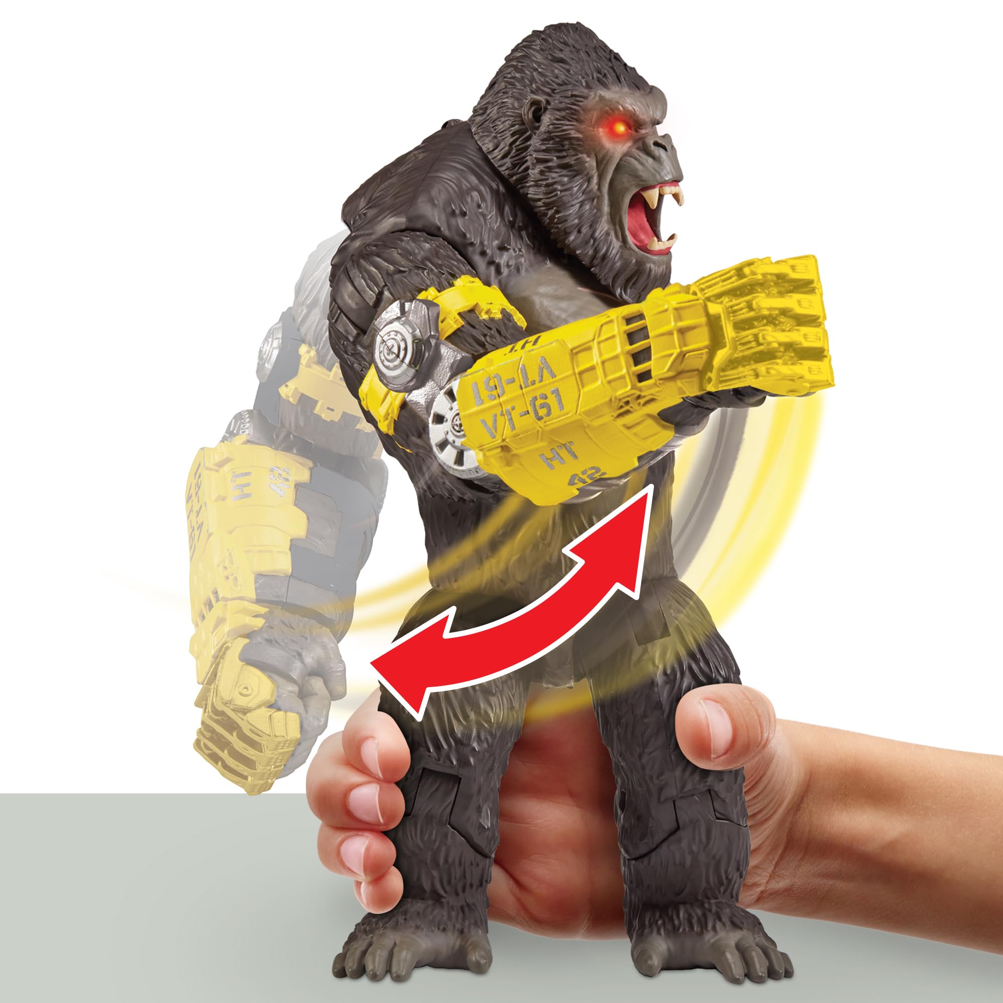 Monsterverse Godzilla vs Kong: The New Empire Giant Kong Figure 35cm – Articulated, Highly Detailed, Lights & Sounds, Movie-Inspired Toy for Kids 4+