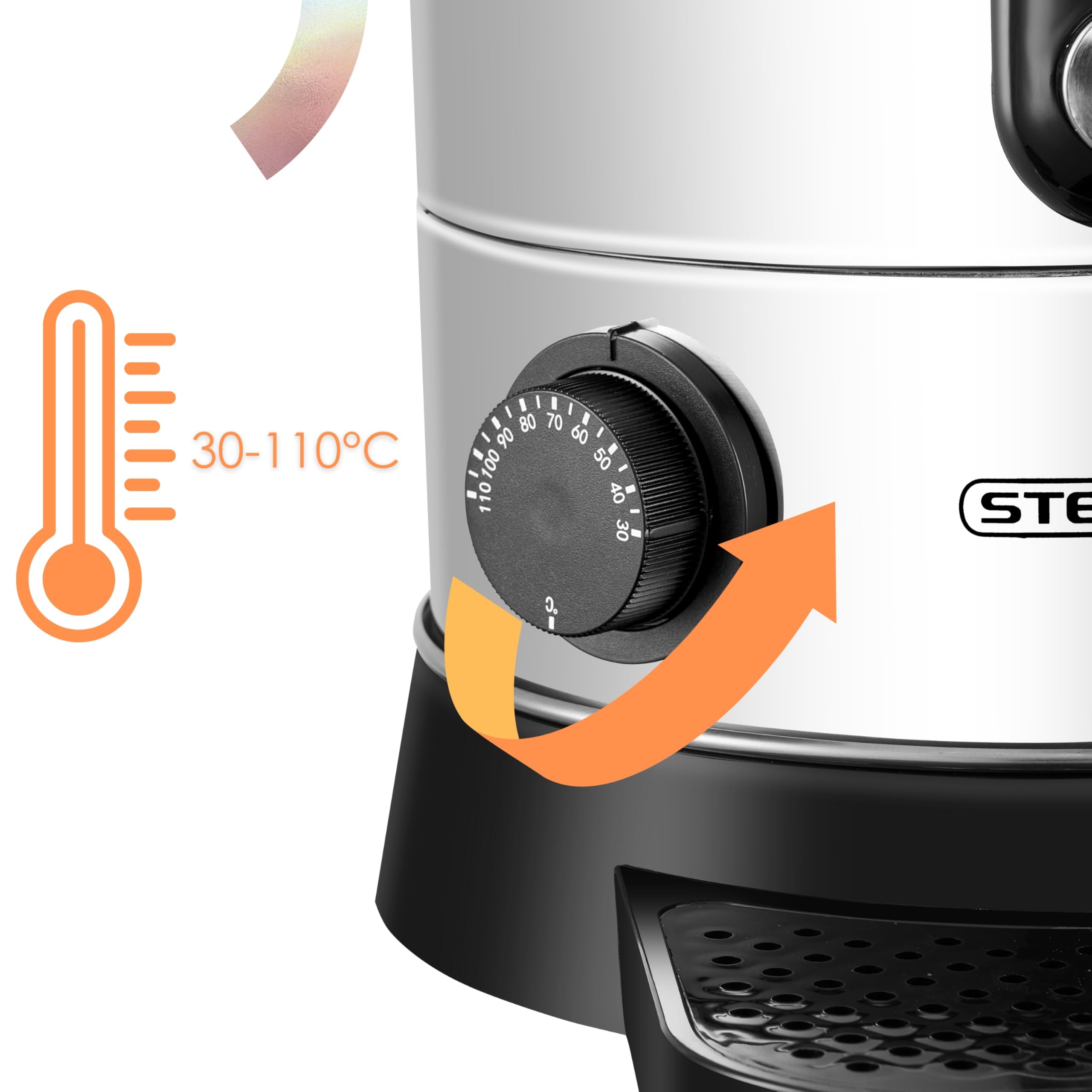 Dozownik gorącej wody, 10 l, czajnik do herbaty, dozownik gorących napojów, podgrzewacz wody, podgrzewacz wody, grzane wino 10 l, termopot, bojler na gorącą wodę 30-110°C