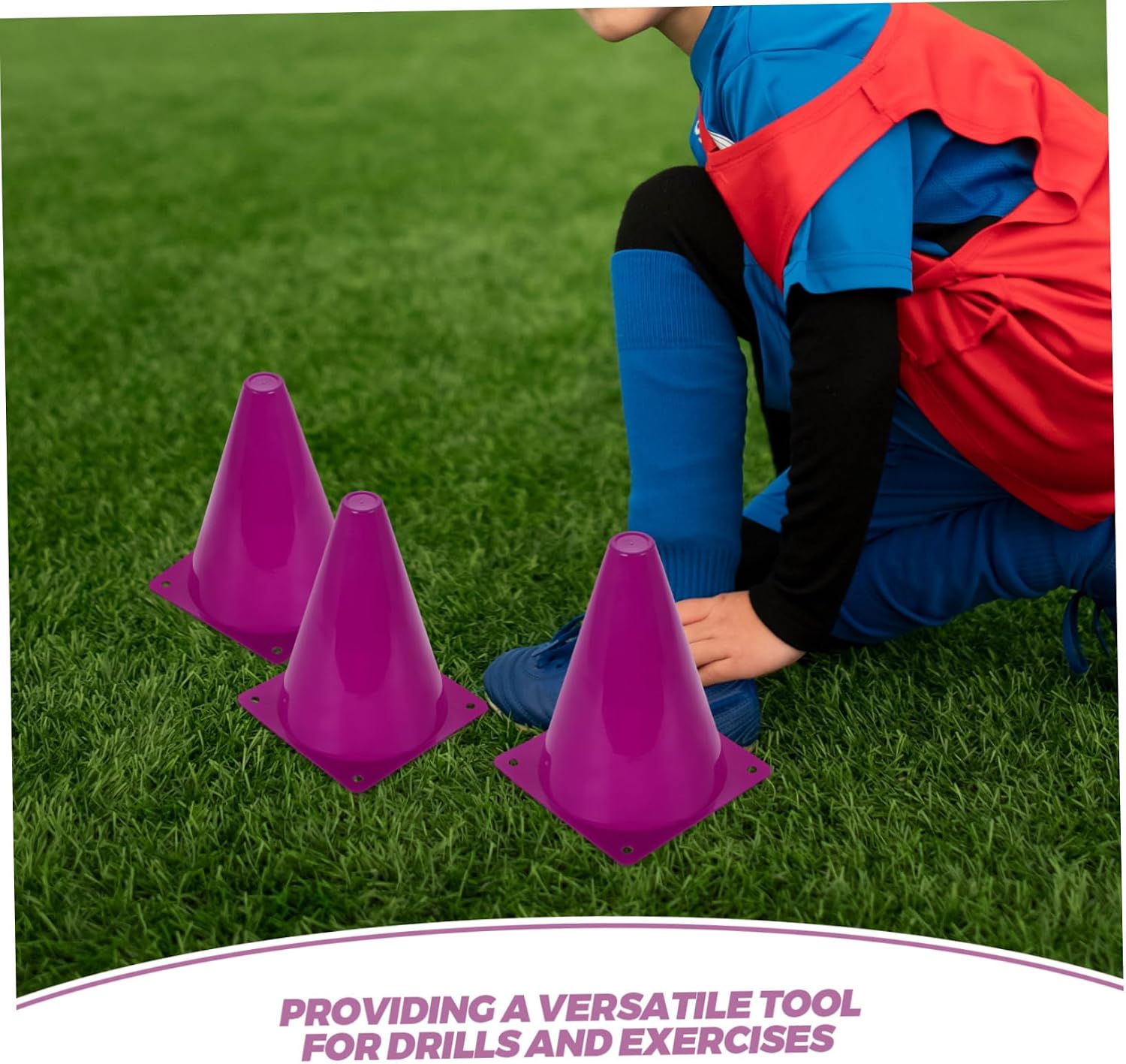 UPKOCH 40pcs Small Sports Training Cones for Soccer and Basketball Drills Durable Plastic Field Marker Lightweight Agility Cones for Indoor and Outdoor Activities