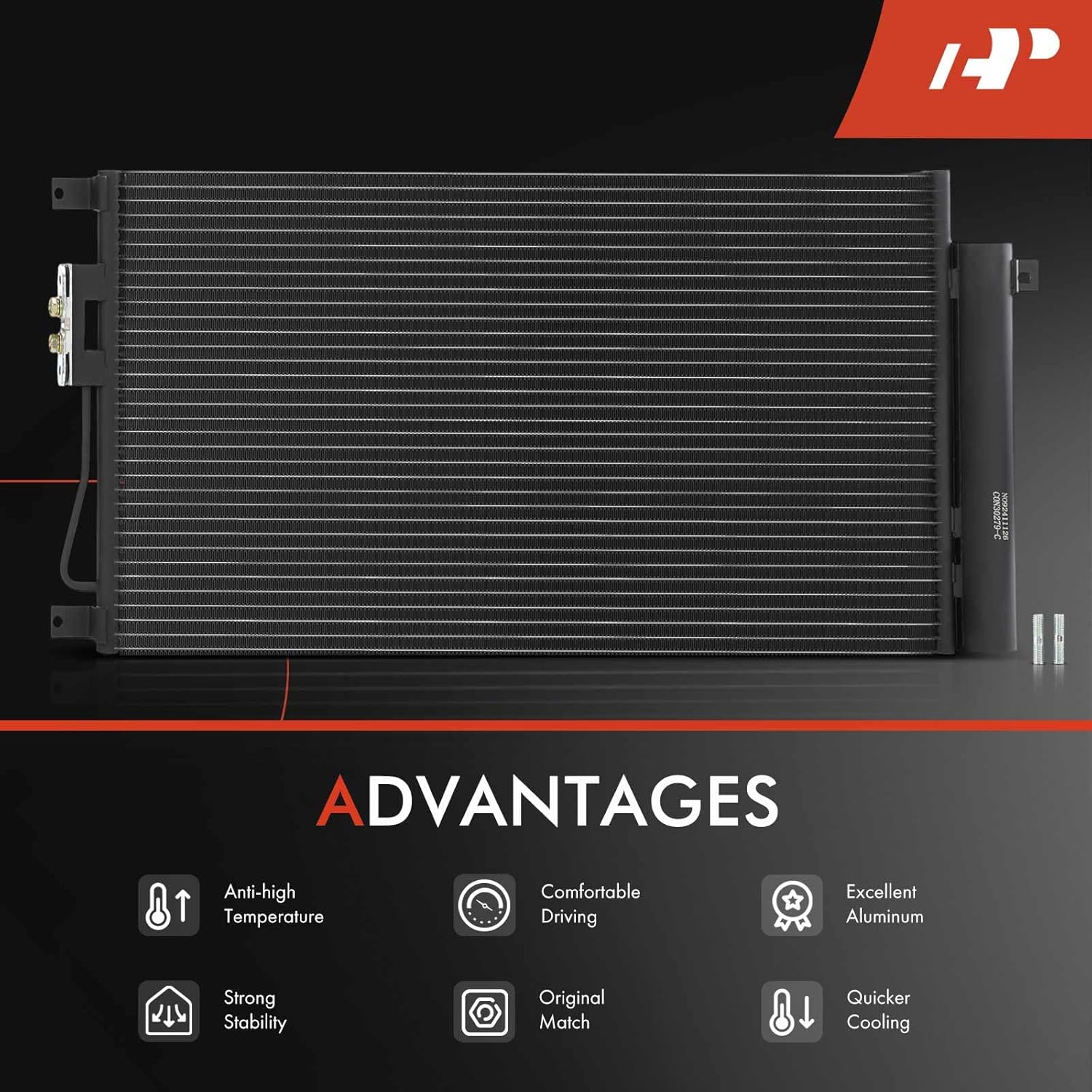 A-Premium Air Conditioning A/C Condenser Compatible with 2024 Chevrolet Trax & Buick Envista, L3 1.2L