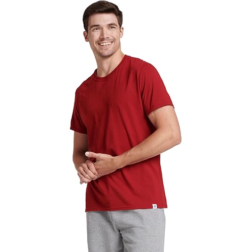 Russell Athletic Mens Dri-Power Short Sleeve Tees, Moisture Wicking, Odor Protection, UPF 30+, Sizes S-4x