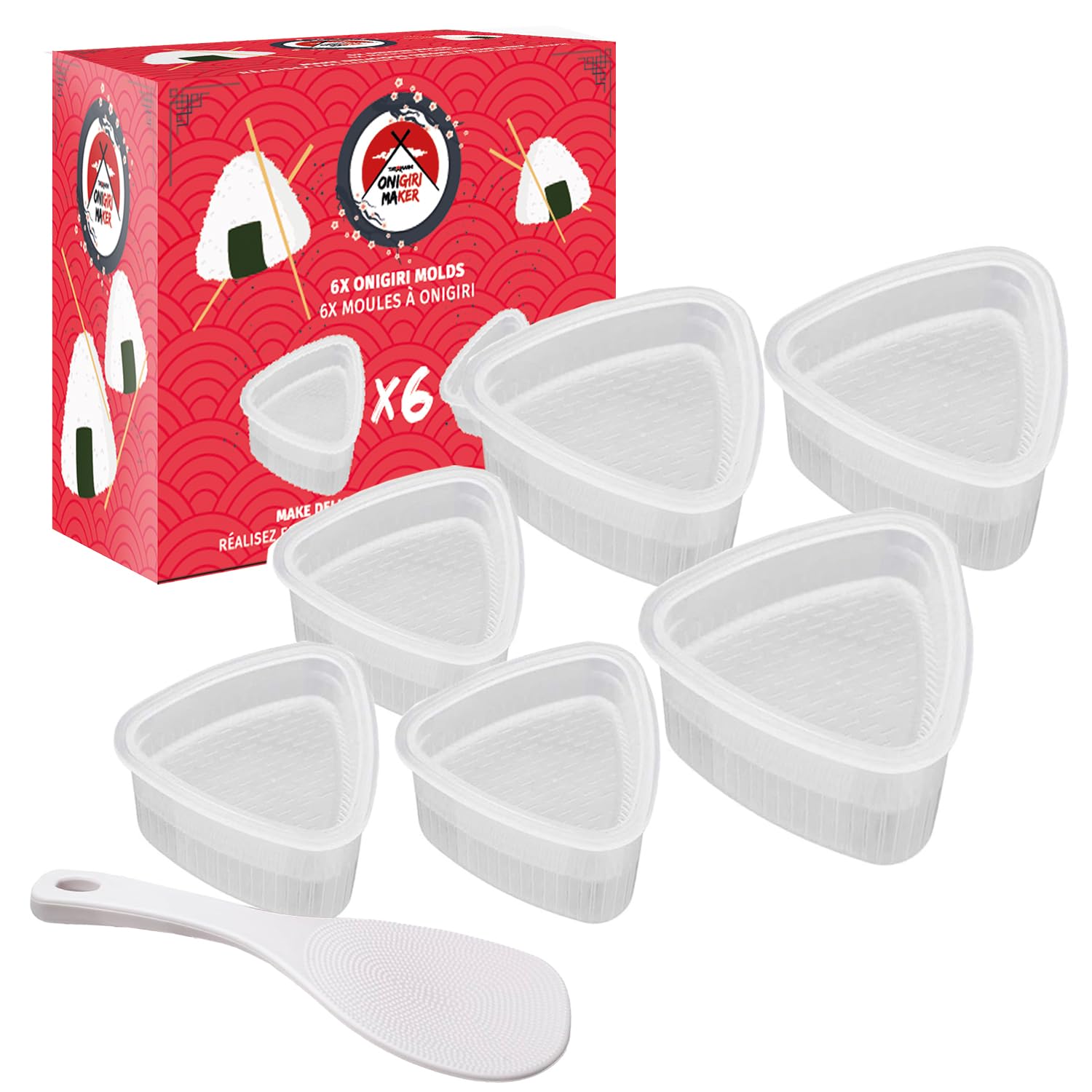 Stampo Per Nigiri Sushi, Kit Antiaderente Per Polpette Di Riso Triangolari - Perfetto Per Bento E Cena Giapponese