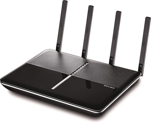 TP-LINK TL-WR1043ND V3 N450 router de Gigabit de 450 Mbps con puerto USB para intercambio y almacenamiento, 3 antenas desmontables y botón WPS, Negro
