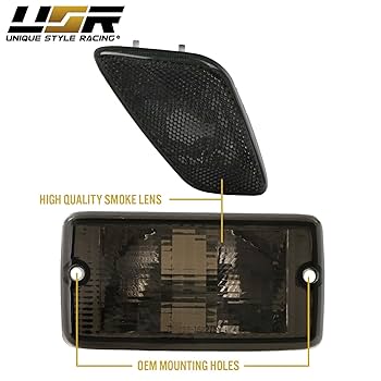 Amazon.com: USR 97-06 TJ Wrangler SMOKE Lens Corner Side