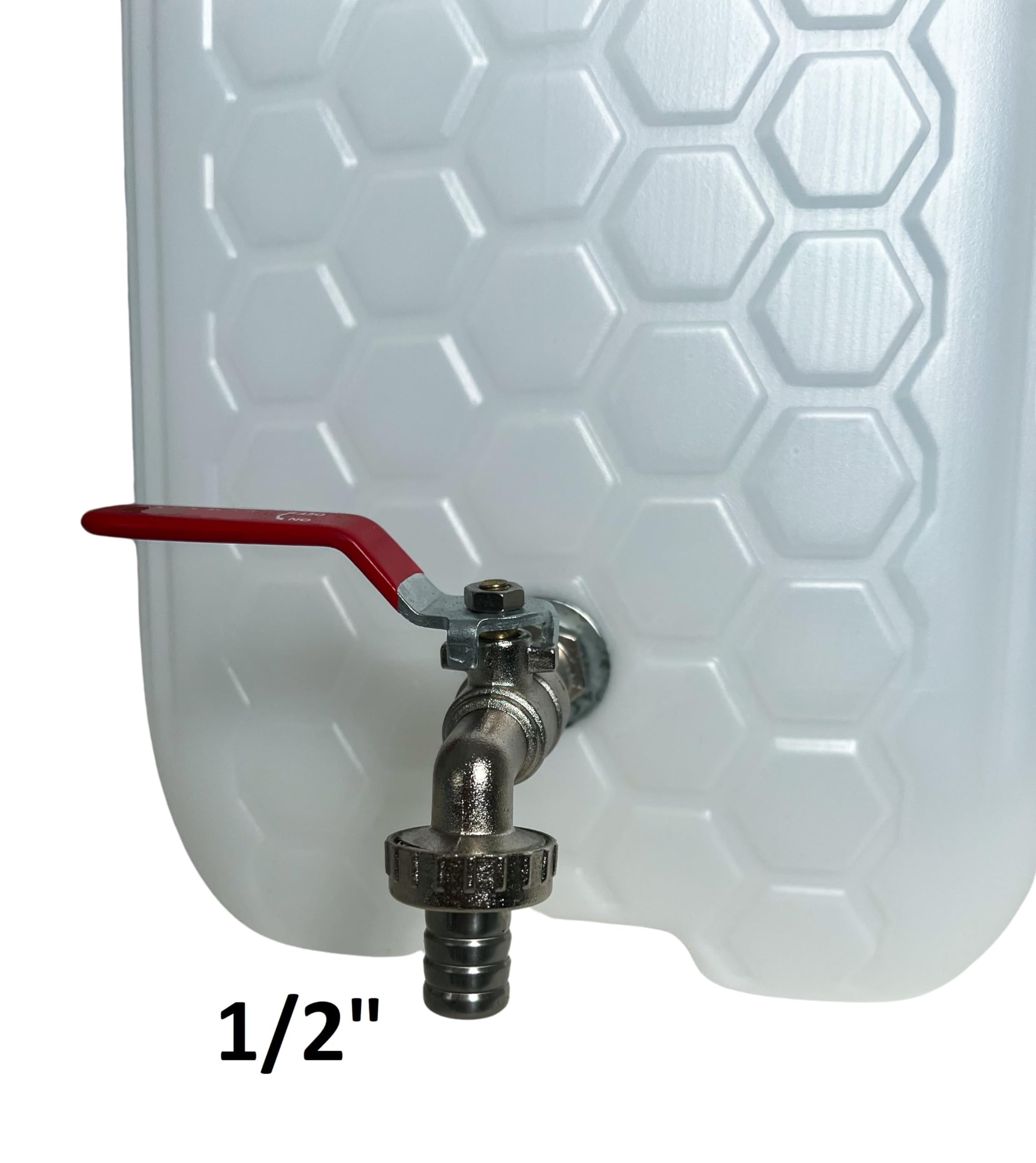 Wasserkanister mit Hahn, Trinkwasser Kanister mit Zapfhahn 1/2'' Gewinde Verzinkt, Wassertank BPA-frei, Wasserbehälter mit Schraubdeckel, Perfekt für Camping