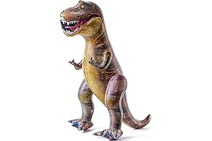 JOYIN T-Rex Dinosaur Inflatable Toy for Jurassic Park Birthday Decorations