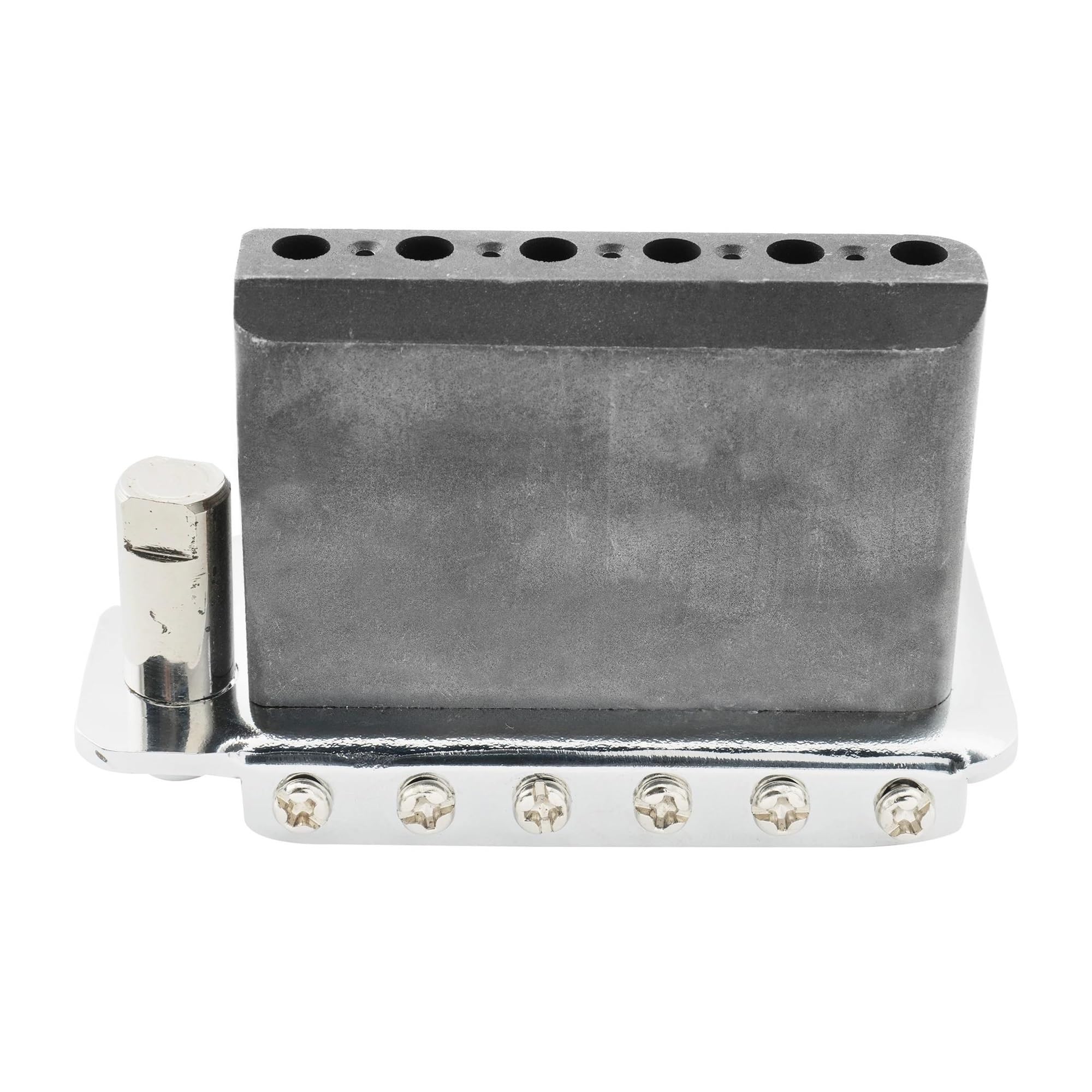 Puente Trémolo De Guitarra De Doble Perno Silla De Montar De Acero De 52.5mm Bloque Completo Adecuado Para Guitarras Eléctricas | Puente de guitarra(Chrome)