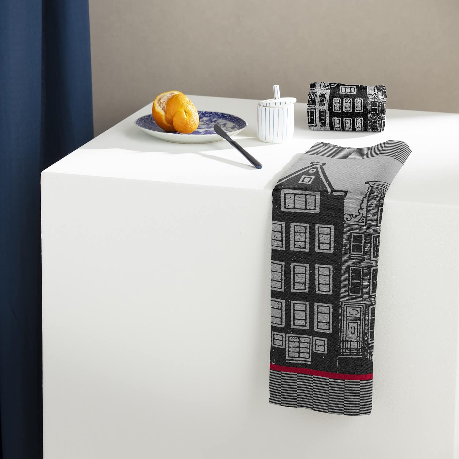 Ddddd Torchon Canal 60x65cm noir 6pcs