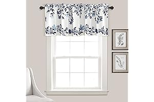 Tanisha Curtain Valance: Modern Floral Decor