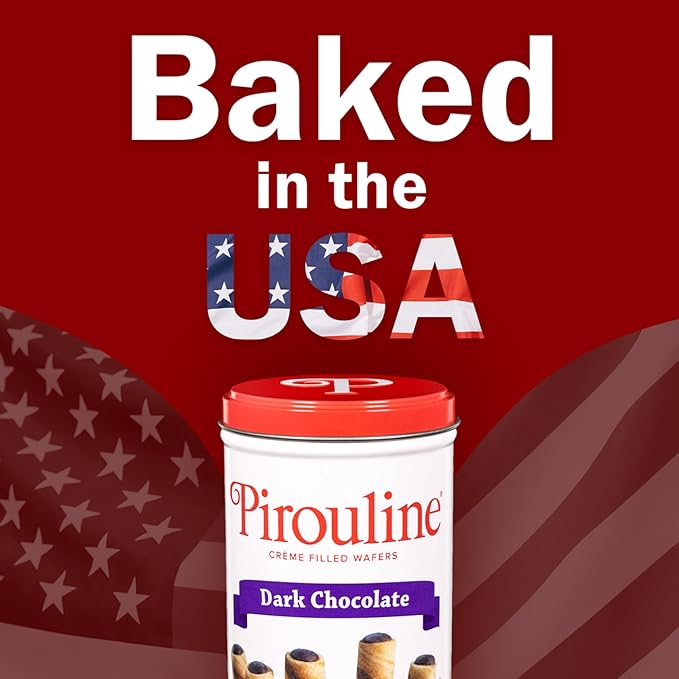 Pirouline Rolled Wafers Chocolate Oscuro 4 Paquetes de 3.5oz miniatura 3