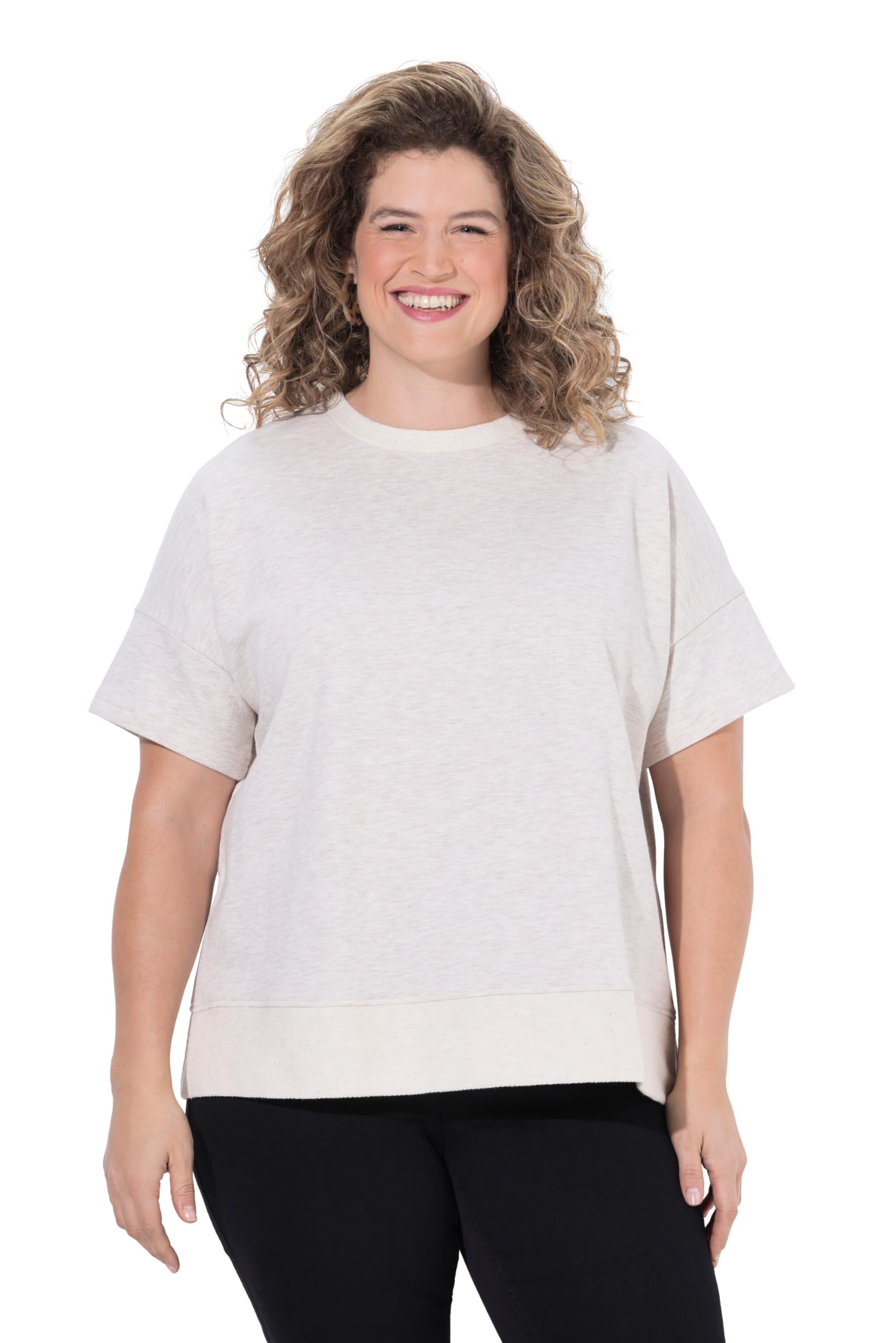 Ulla Popken Damen große Größen Übergrößen Plus Size Sweatshirt 847779