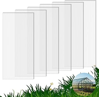 6 Pack Polycarbonate Greenhouse Panels, 4' x 2' x 0.24