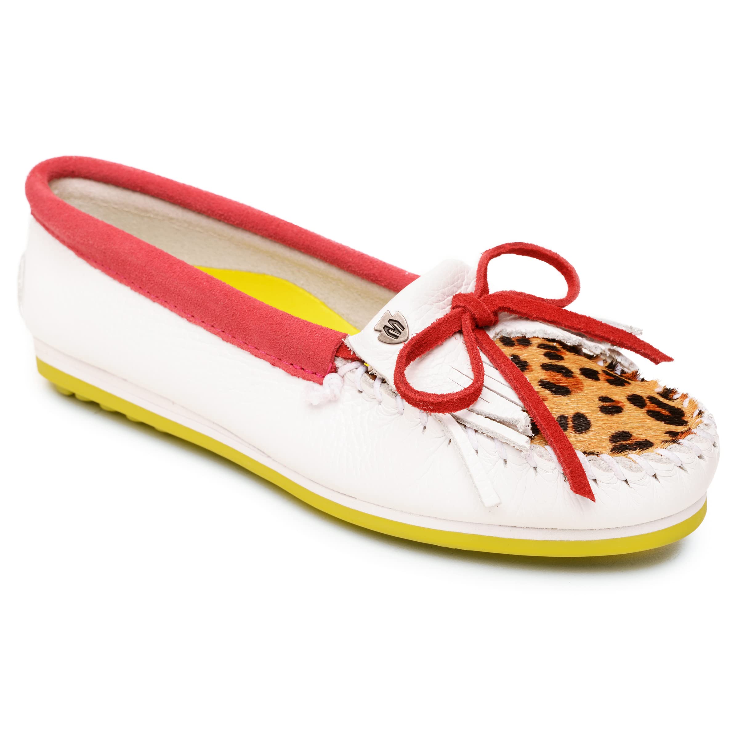 MinnetonkaWomen's Kilty Plus Leopard Plug 4328 Hot Pink