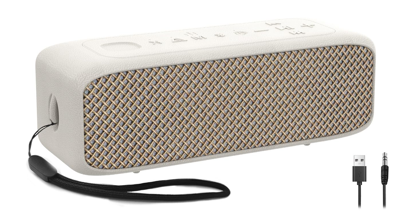NOBIS Altavoz Bluetooth Ducha 20W, Impermeable IP68, Bluetooth 6.0, 24h de Reproducción, Emparejamiento Estéreo TWS, Ranura para Tarjeta TF & Entrada AUX, para Camping, Viajes, Hogar y Exterior