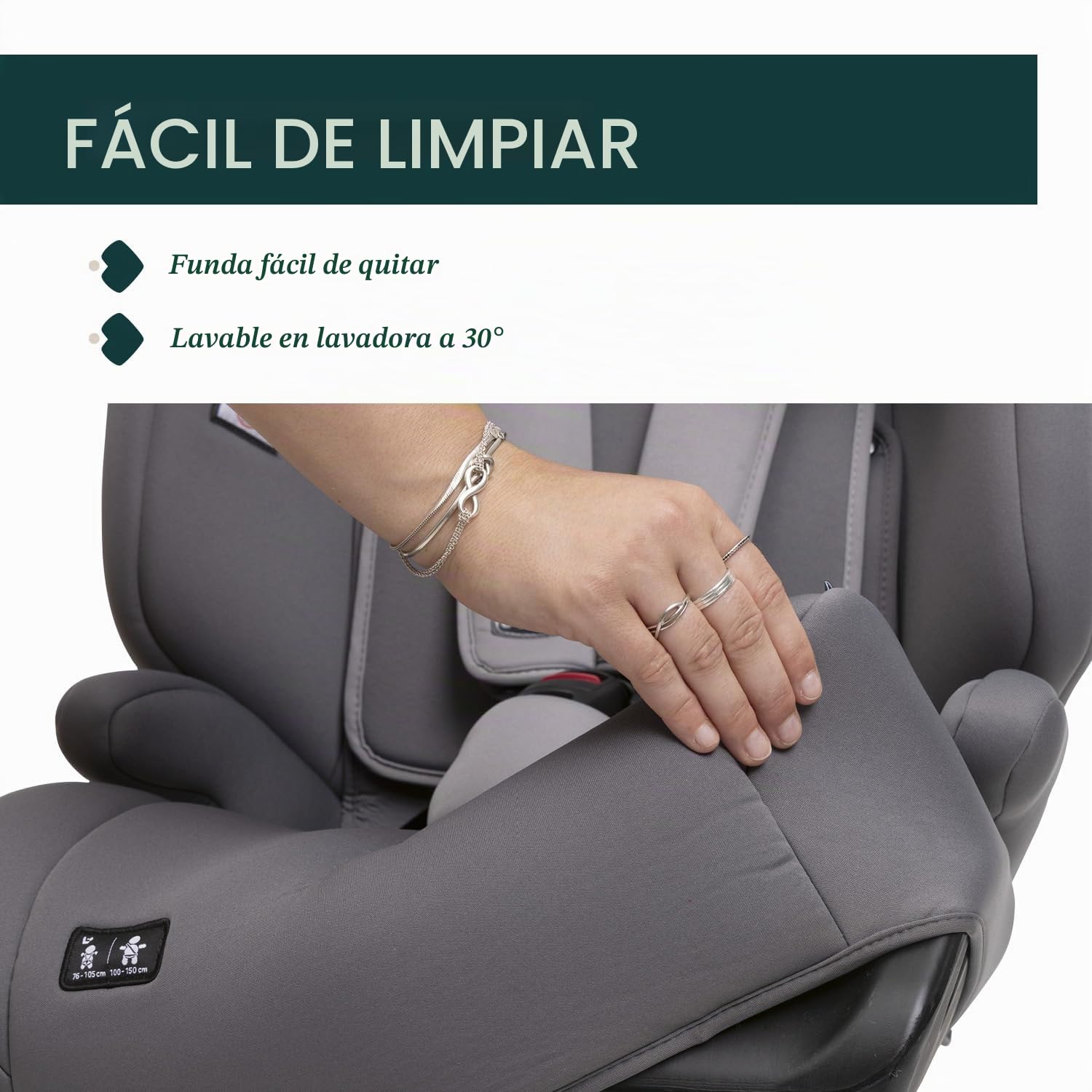 Chicco Gro Up i-Size, silla de coche para niños de 15 meses a 12 años (76-150 cm), ligera, pesa solo 5 kg, reposacabezas ajustable, con reductor, instalación con el cinturón de seguridad del coche.