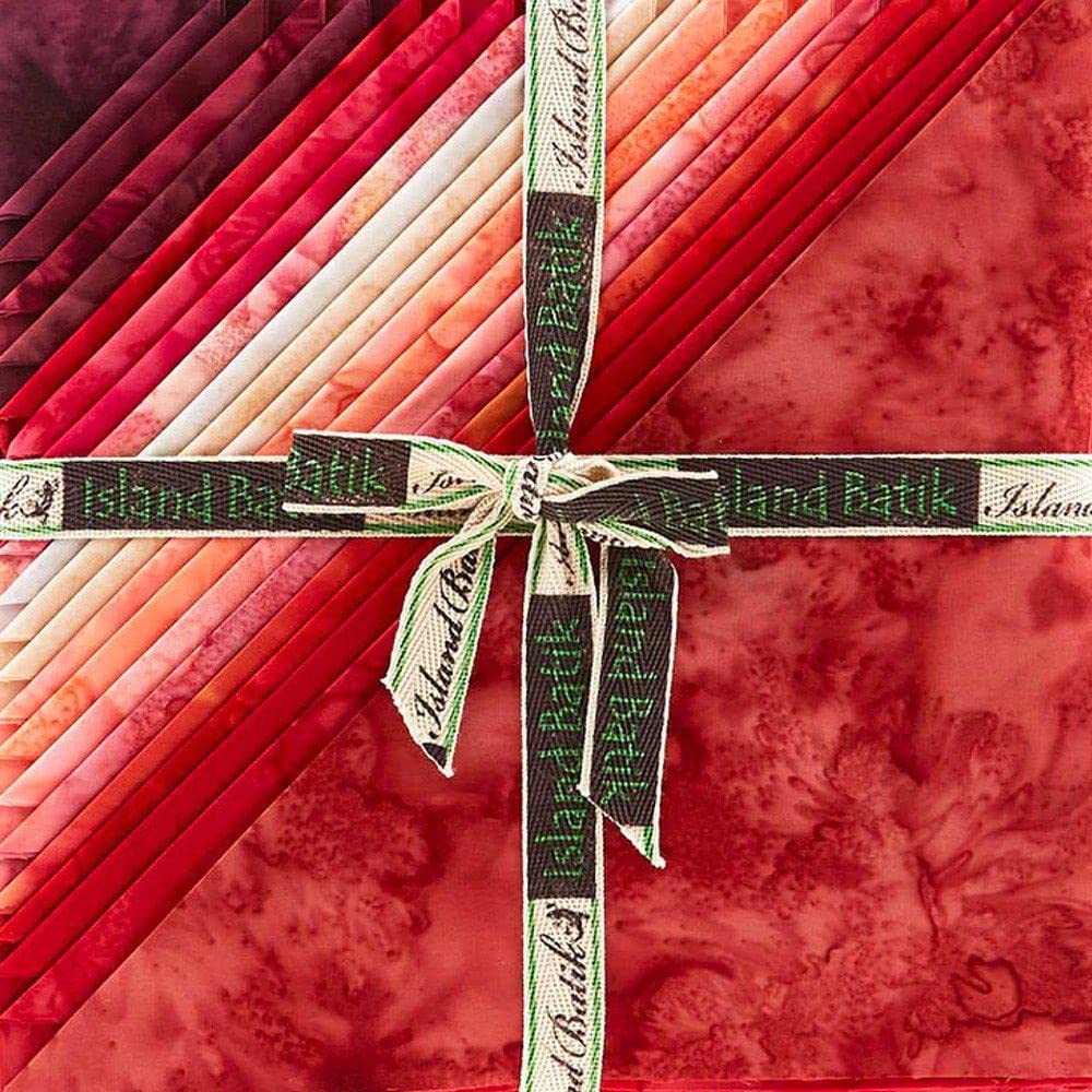 Island BatikFabrics Foundations Ravishing Red Batiks Stack