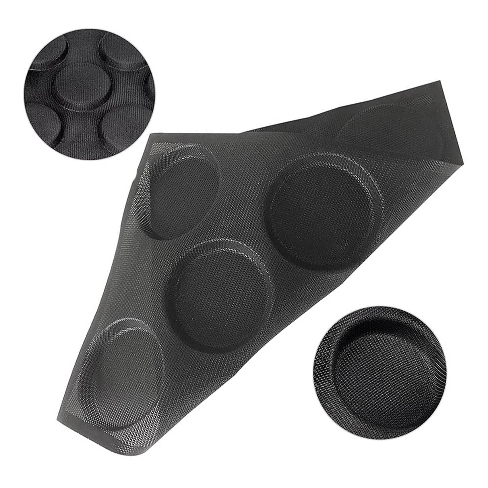 4 moldes para panecillos de hamburguesa de 8 agujeros para hornear de de silicona para hornear antiadherentes perforadas