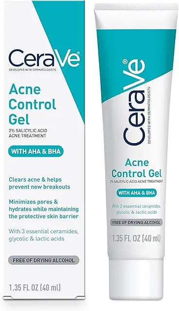 CeraVe Salicylic Acid Acne Treatment with Glycolic Acid...