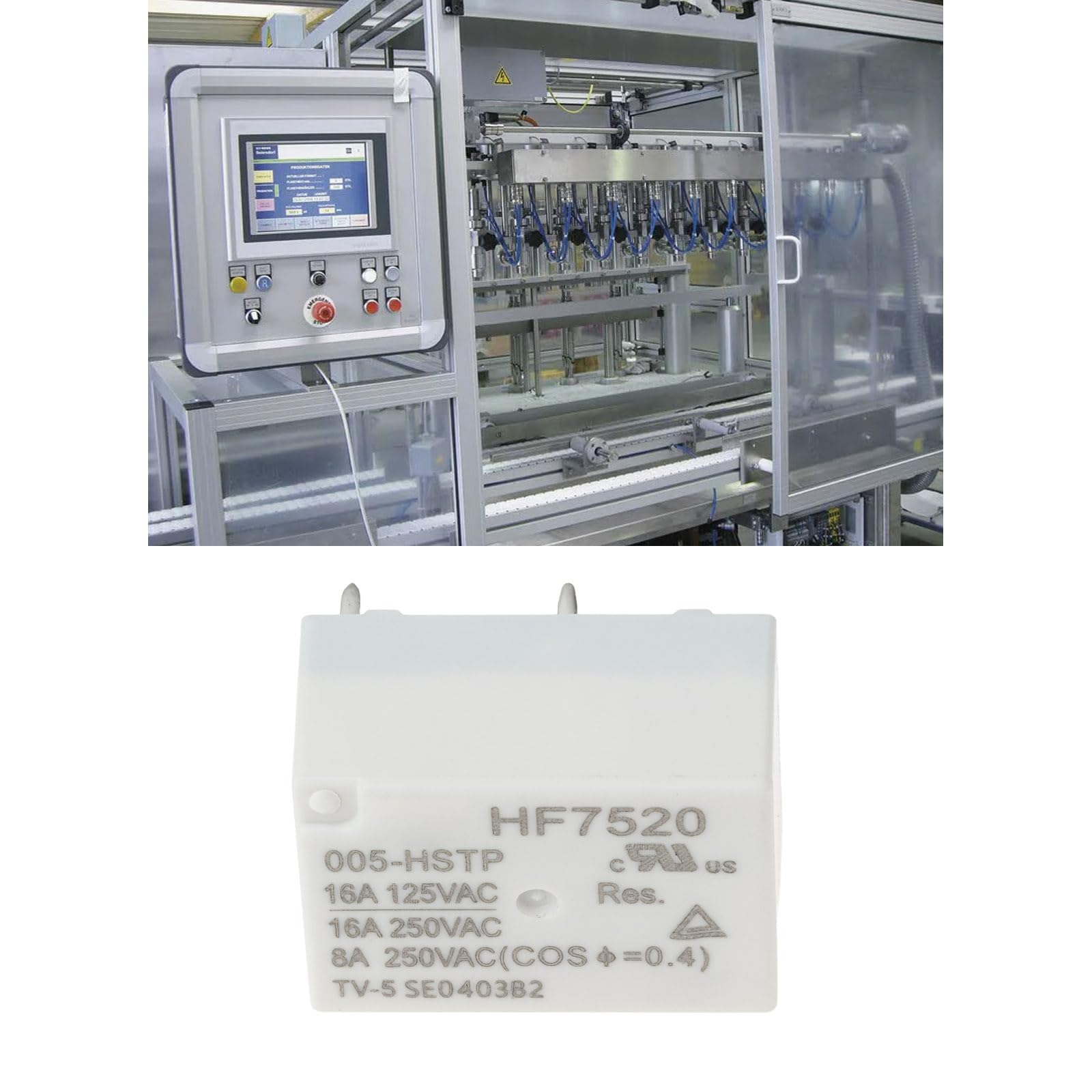 OTOTEC 2Pcs 16A 250VAC 4-pin HF7520-005-HSTP relay for industrial control automotive electronics - Image 2