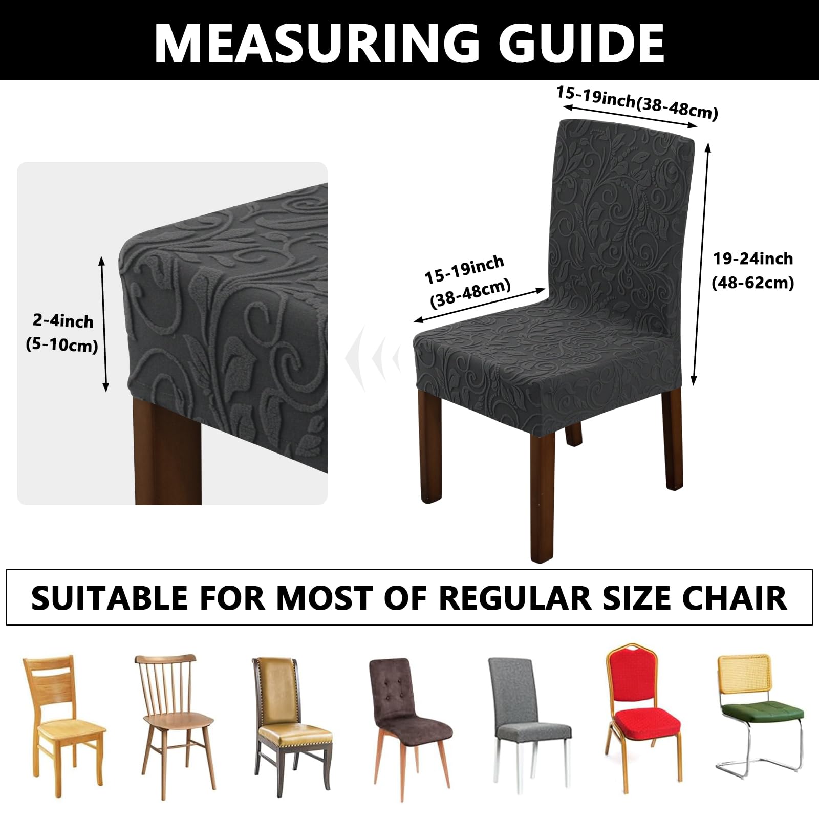LiveGo Dining Chair Slipcover with Storage Bag - Image 3