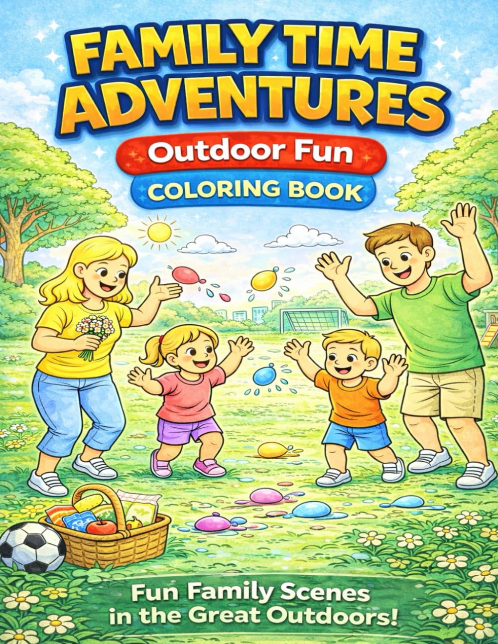 Family Time Adventures Vol. 2: Outdoor Fun: Cozy Outdoor Activities Coloring Book for Kids