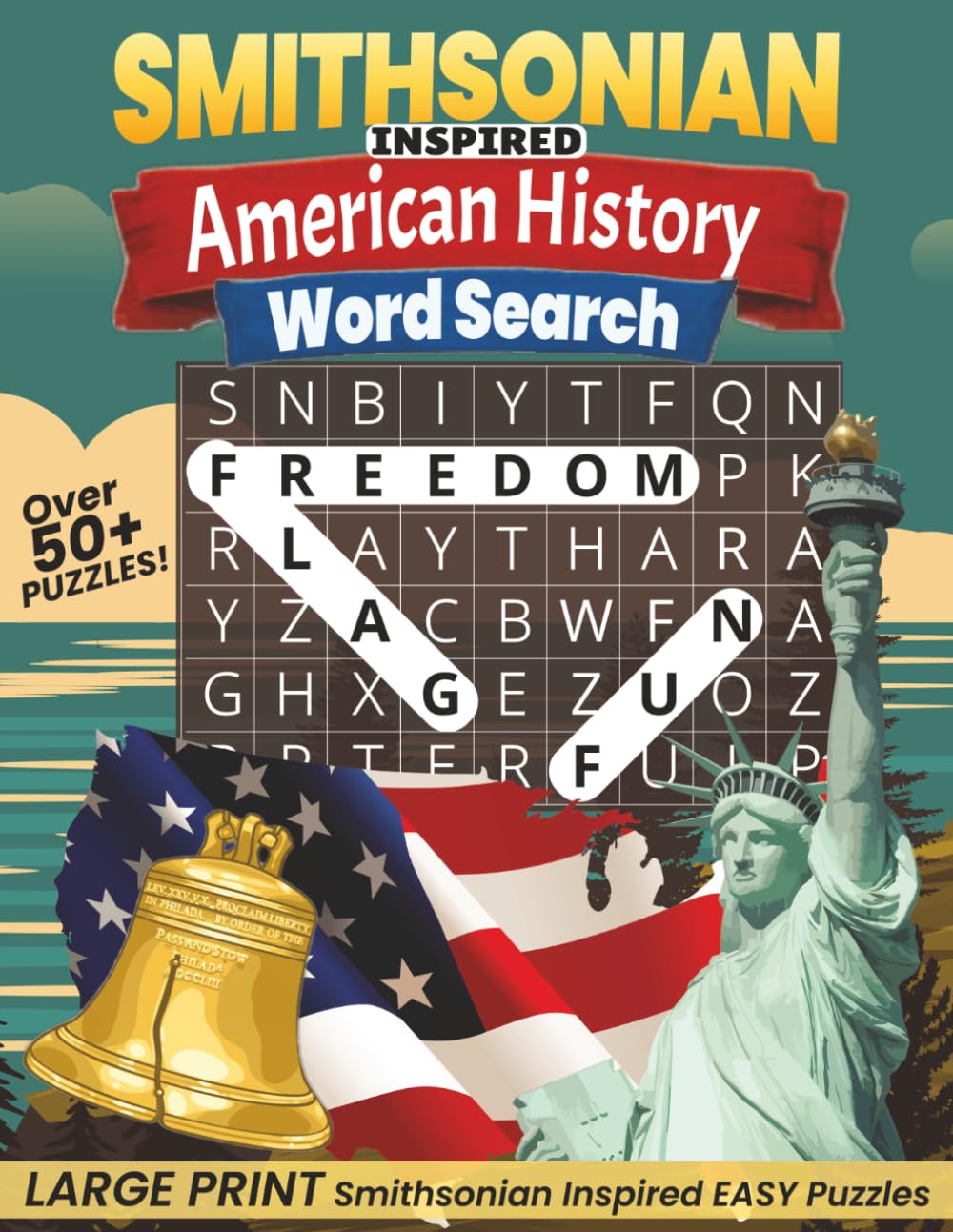 Smithsonian Inspired Word Search American History: Explore Famous Artifacts, Icons & Moments from America’s Past