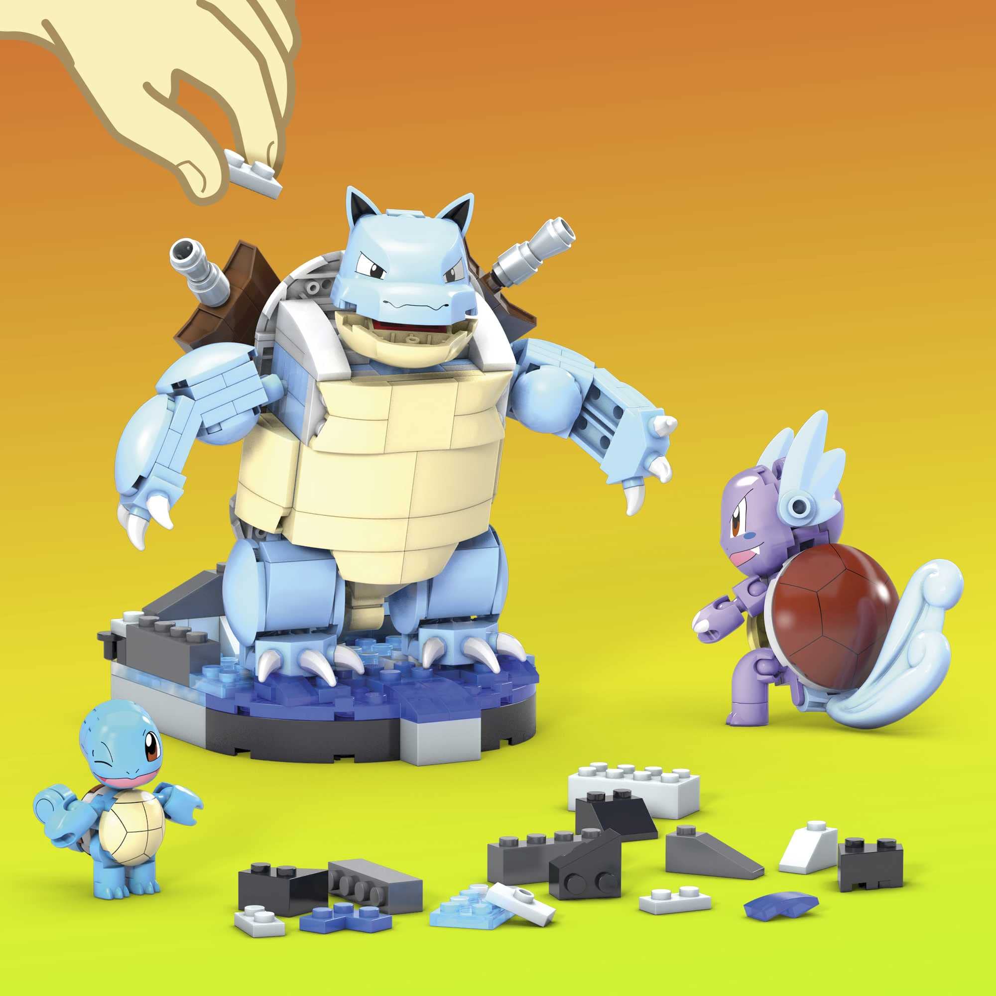 Mega Construx Pokémon Ewolucja Squirtle Zestaw klocków dla dzieci HDH93