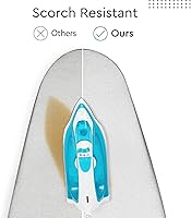 Vista 8 de Funda para tabla de planchar de 15 x 54 pulgadas, resistente al calor, borde elástico resistente, superficie antideslizante, múltiples patrones