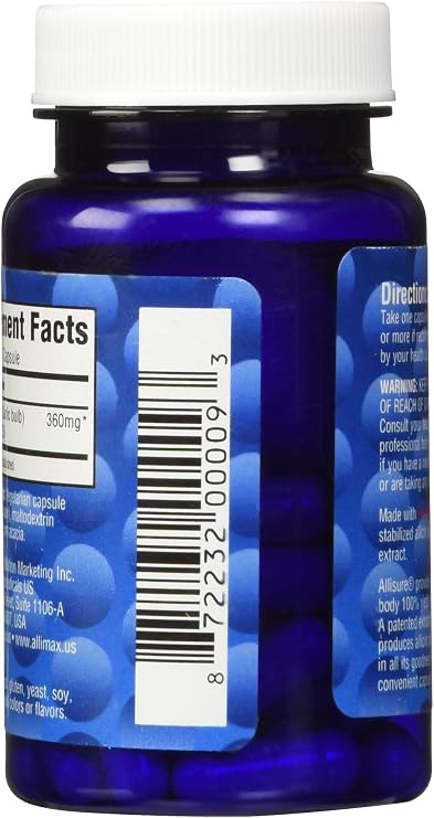 AlliUltra 360mg Stabilized Allicin Garlic Supplement, | 30 Capsules