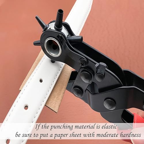 Miniatura 3 de Punzón de cuero agujero, perforador de agujero de cinturón para cuero, kit de alicates giratorios, alicates de cuero para cuero, cinturones,