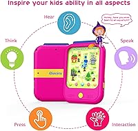 Vista 5 de Kids Learning Tablet Educational Learning Pad for Toddlers 2-5 to Learn Alphabets, Numbers, Foods, Time, Music, Vehicles, Tablet Toy for Toddlers