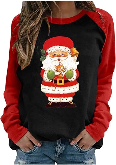 La Navidad Sudaderas Mujer Sudadera De Navidad De Manga Larga Pullover Con  Capucha Tops Lindo Muñeco De Nieve Suelta Todo El Partido Lindo Sudaderas  Plus Tamaño 5xl comprar en línea / Ropa