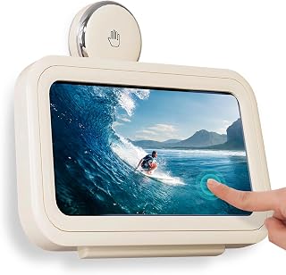 Shower Phone Holder Waterproof, 480° Rotating Wall Mount