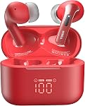 TOZO T20 Wireless Earbuds Bluetooth Headphones 48.5 Hrs Playtime with LED Digital Display, IPX8 Waterproof, Dual Mic Call Noise Cancelling 10mm Broad Range Speakers with Wireless Charging Case Green | 10mm Deep Bass Sound, Dual Mic ENC Clear Calls, I
