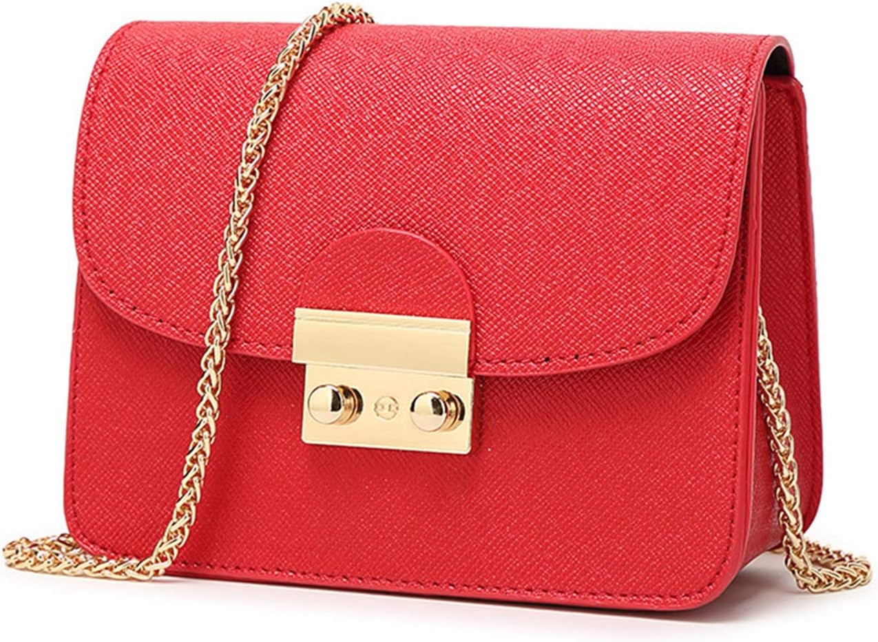 Valentino By Mario Valentino Divina – Pochette Donna In Finta Pelle Pebbled Con Chiusura A Scatto, Tracolla A Catena, Argento, Misura 5x11.5x17 Cm