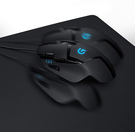 Logitech G640 Cloth Gaming Mouse Pad, Moderate Surface Friction, Consistent Surface Texture, Stable, Rollable - Black