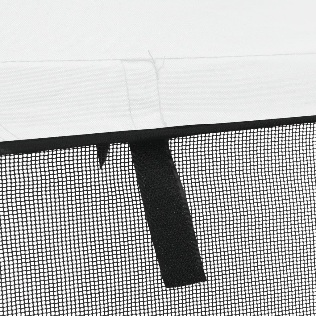 vidaXL Bimini di Prua Pareti Laterali Rete 3 Archi 183x(154-167) x137cm, bimini per imbarcazione, tendalino per barca, copertura per imbarcazione