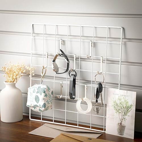 Miniatura 4 de Lyrow 40 ganchos en J para estantes de alambre de acero inoxidable con clip en estante de alambre de metal, gancho de rejilla para fregadero para