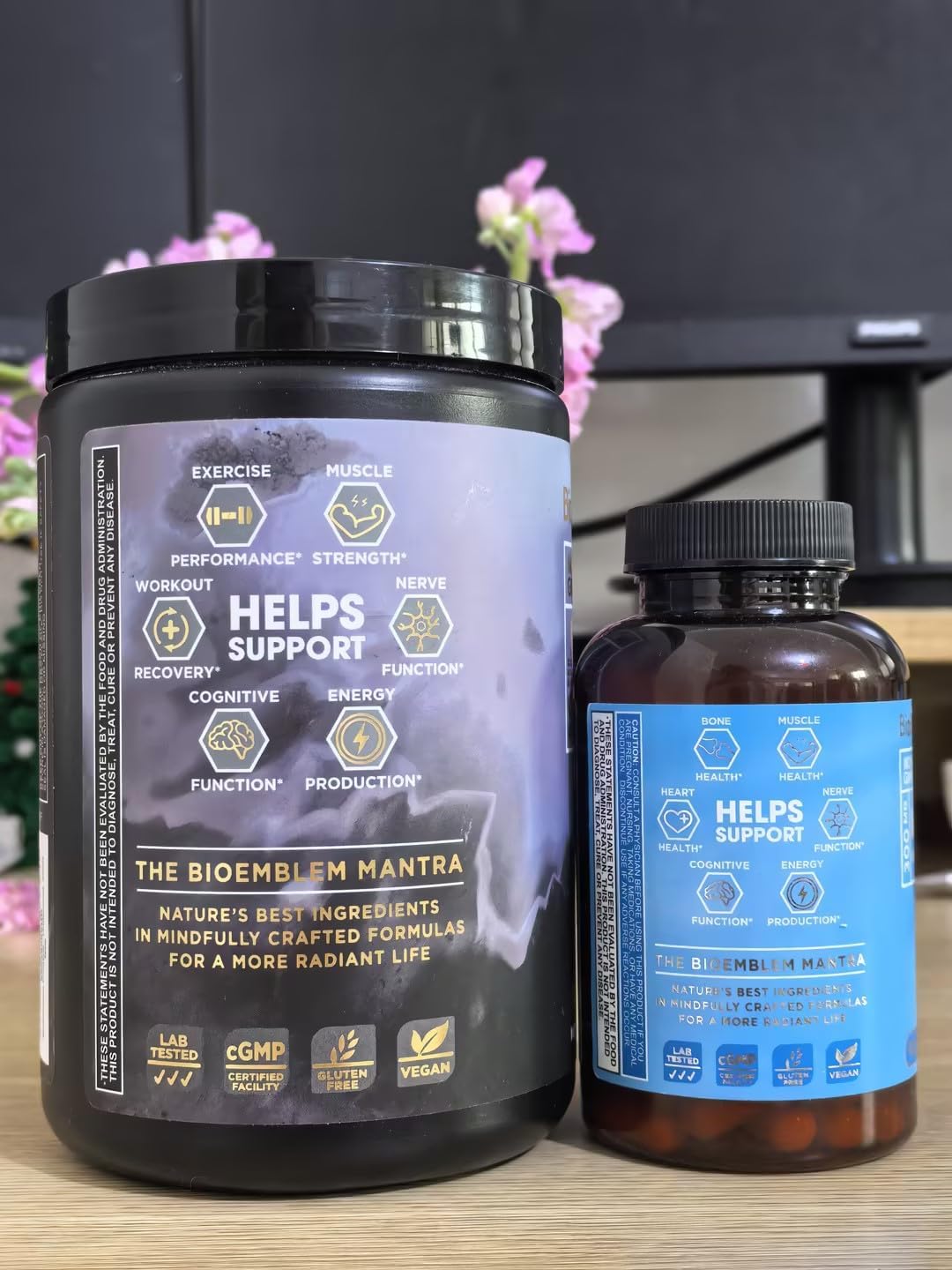 BioEmblem Triple Magnesium Complex and Creatine Monohydrate Powder