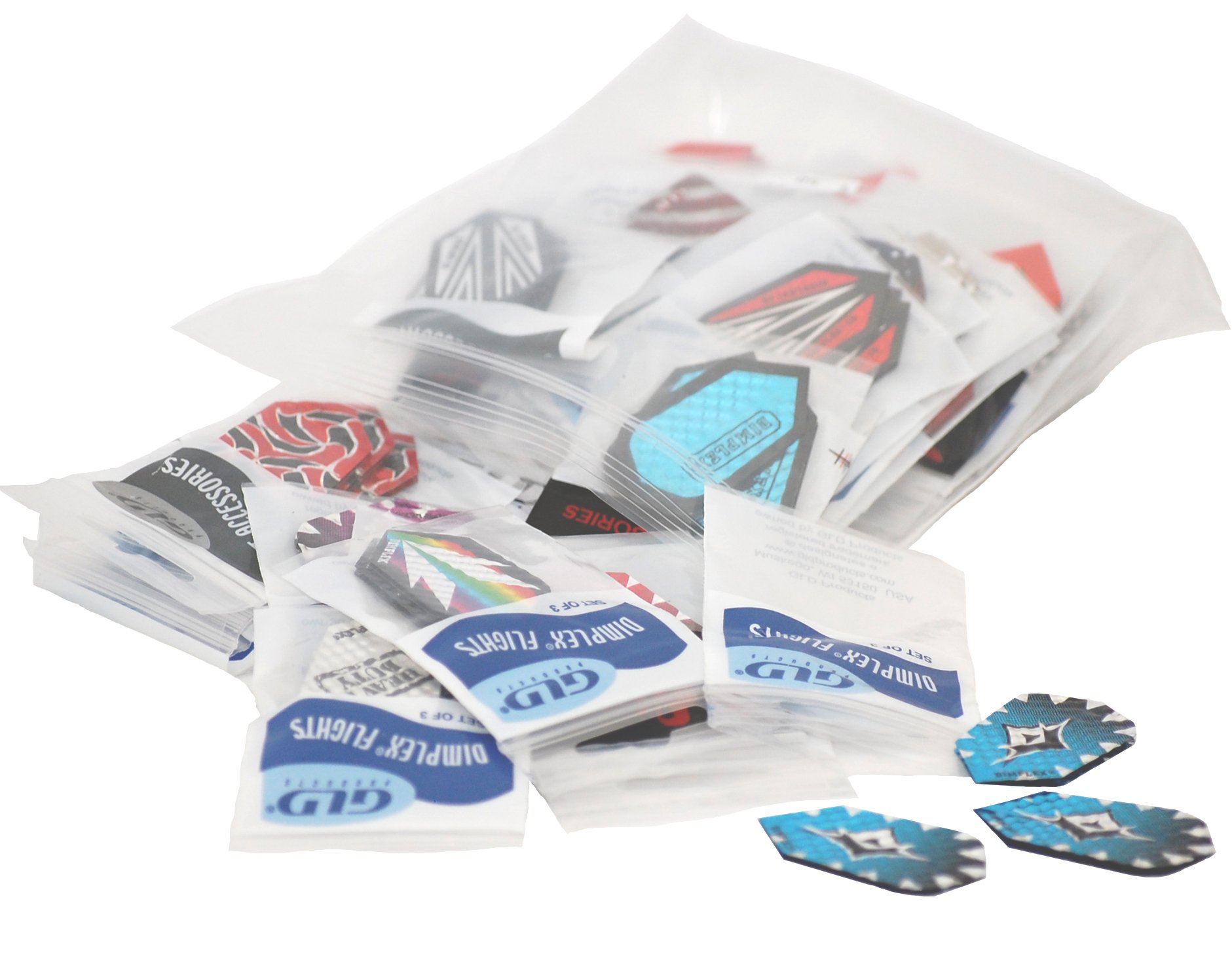 Viper Assorted Dimplex Dart Flights: 50 Sets of Flights, 150 Pieces