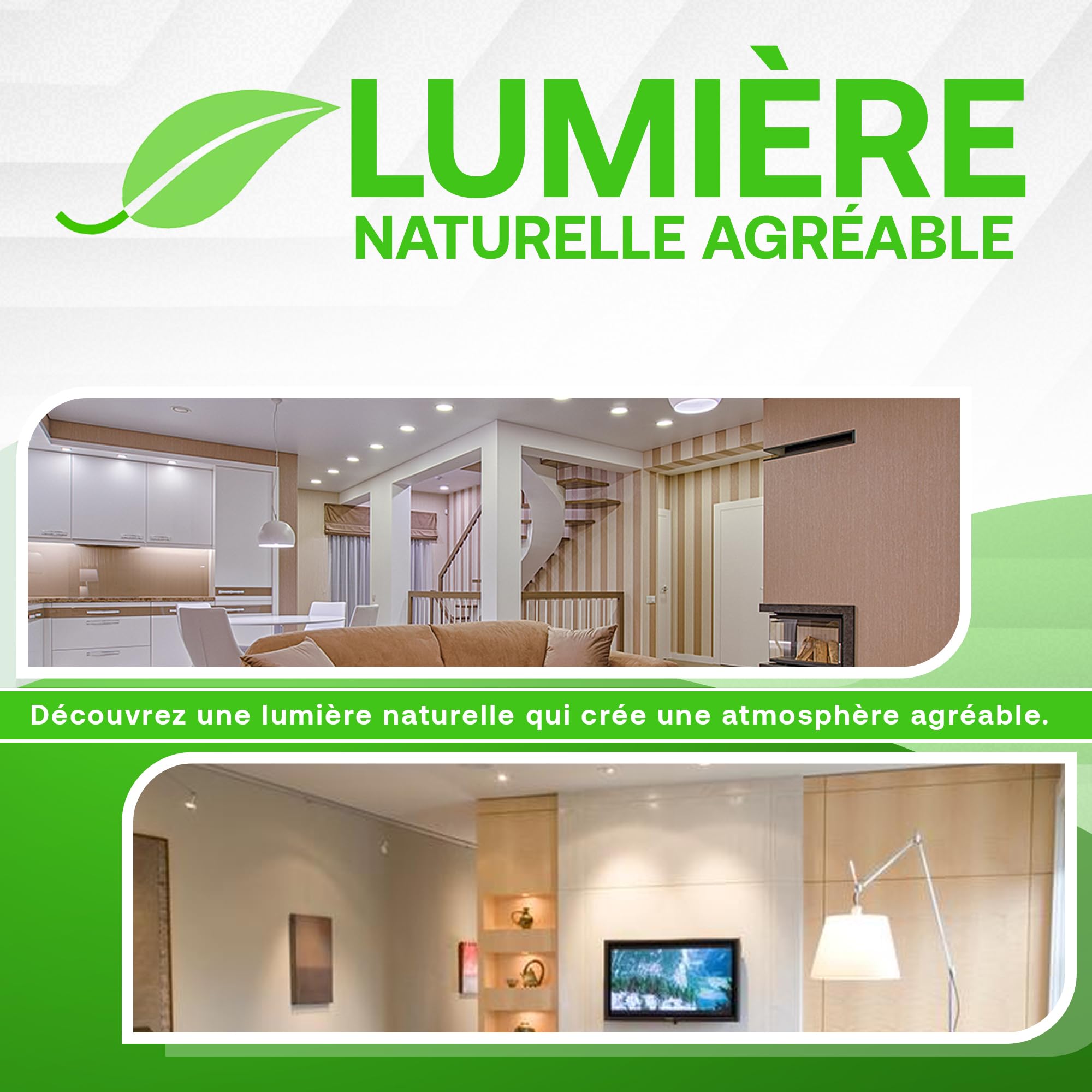 greenandco 10x Ampoule GU10 LED | remplace 44W | blanc neutre 4000K | 2.5W 450lm | 36° | sans scintillement | classe d'efficacité énergétique A | ampoule LED 230V | non dimmable
