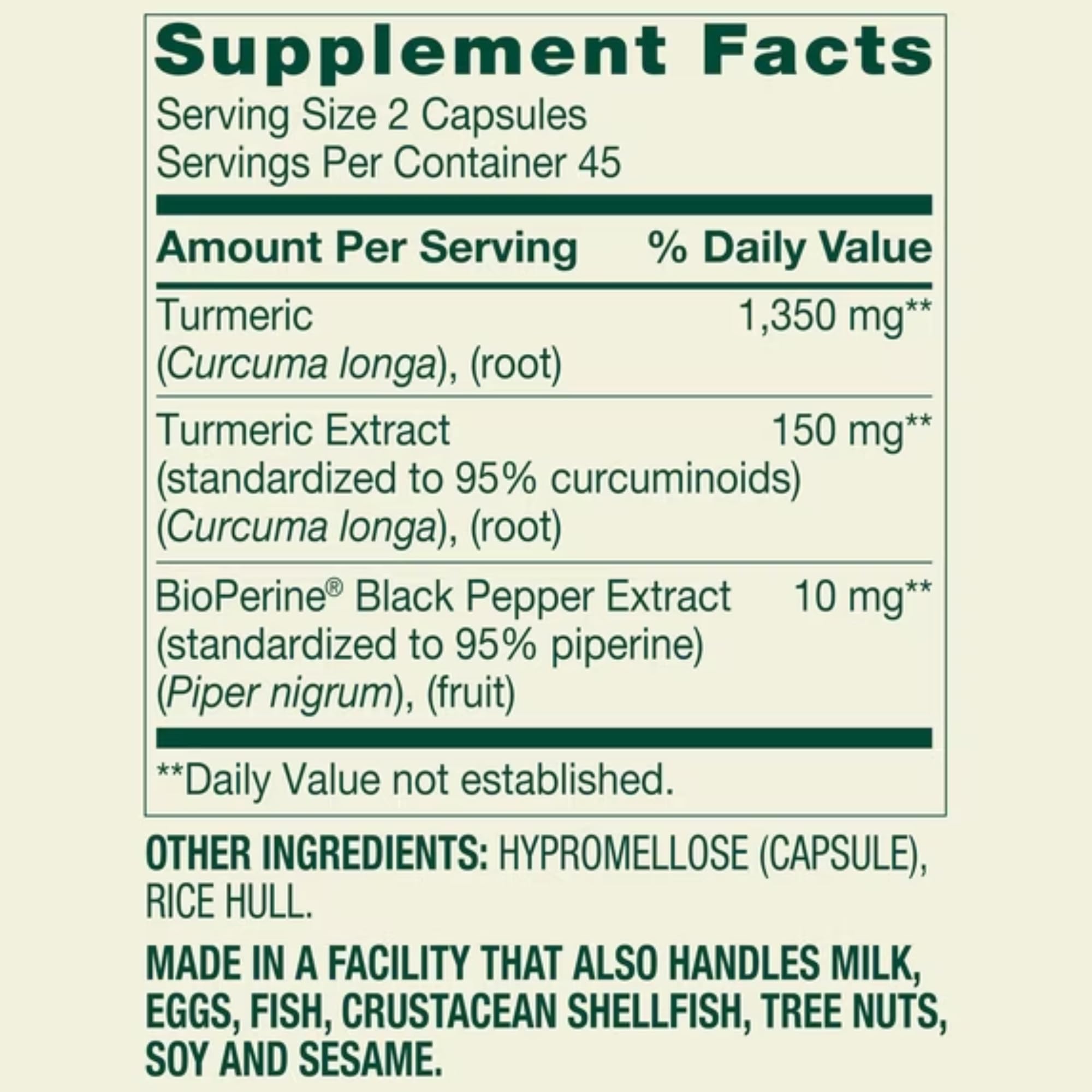 Spring Valley Turmeric Supplement | Turmeric Curcumin Supplement, Ultra Strength 1,500 mg, 90 Count + STS Sticker. — Amazon image 4